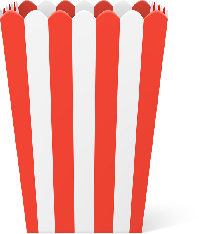 Bucket popcorn striped